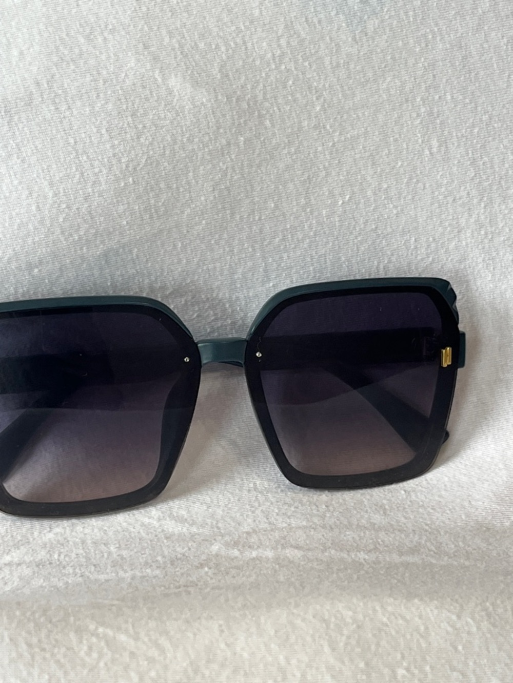 River Blue CHANEL Black Square Gradient Lens Women's Sunglasses - Picture 4 of 10